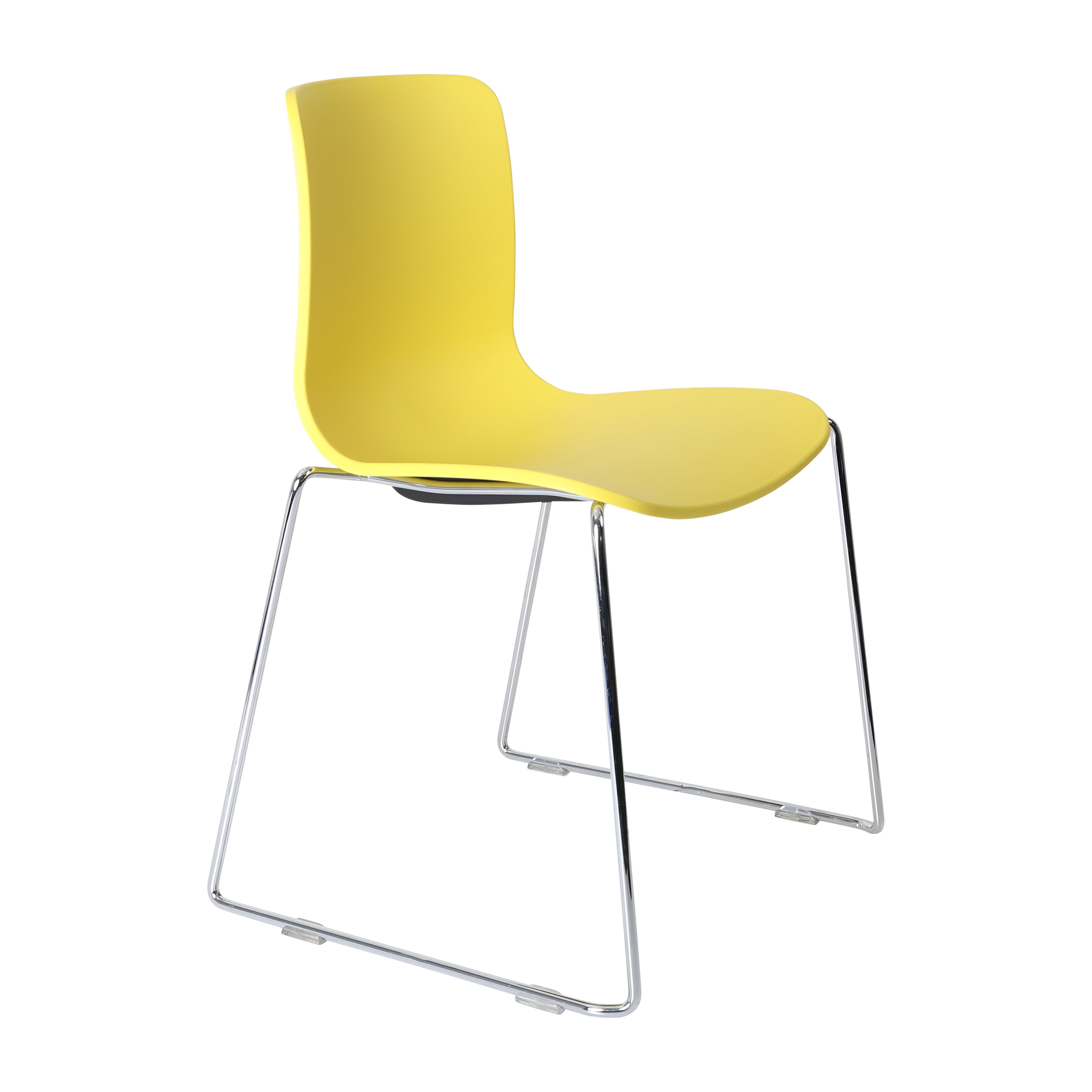 Acti Chair (Yellow / Sled Base Chrome)
